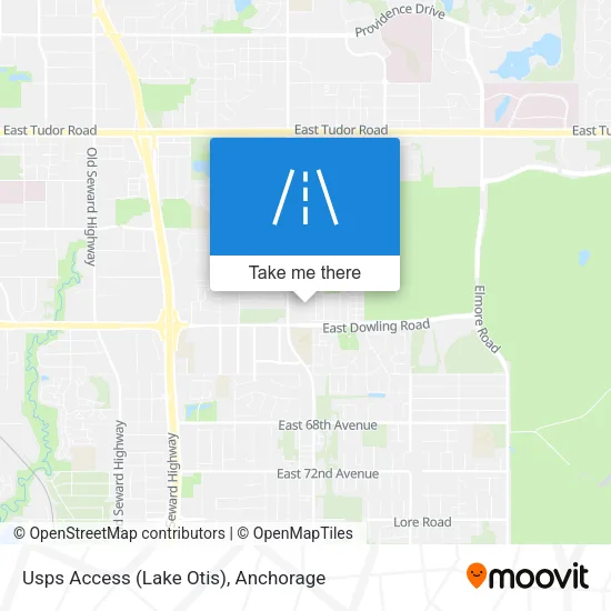 Usps Access (Lake Otis) map