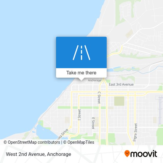 West 2nd Avenue map