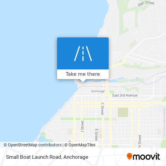 Small Boat Launch Road map