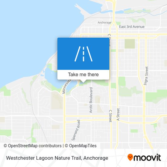Westchester Lagoon Nature Trail map
