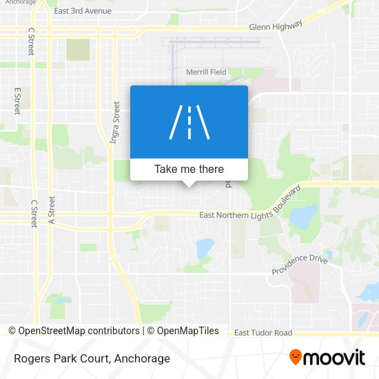 Rogers Park Court map