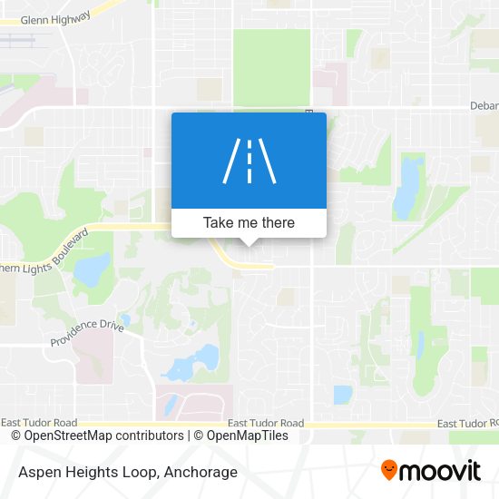 Aspen Heights Loop map