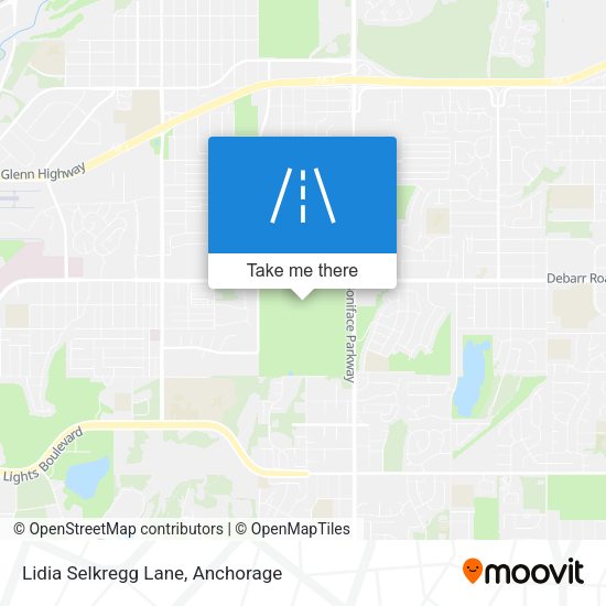 Lidia Selkregg Lane map