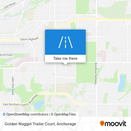 Golden Nugget Trailer Court map