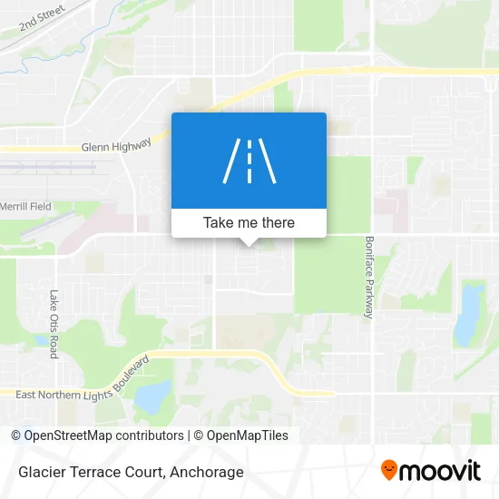 Glacier Terrace Court map