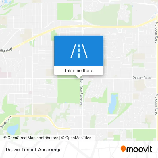 Debarr Tunnel map