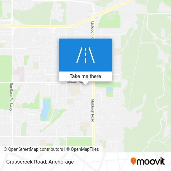Grasscreek Road map
