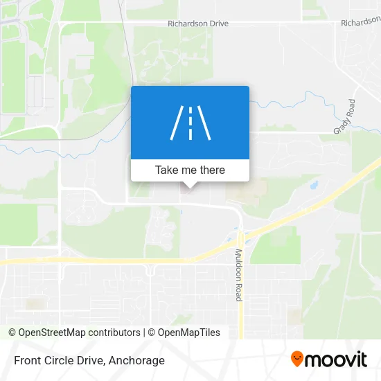 Front Circle Drive map