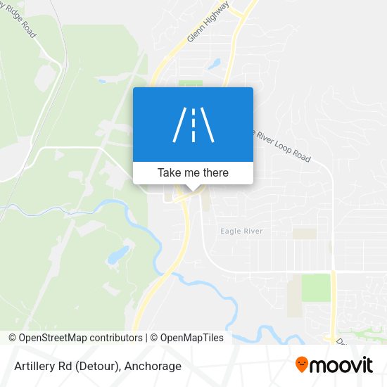 Artillery Rd (Detour) map