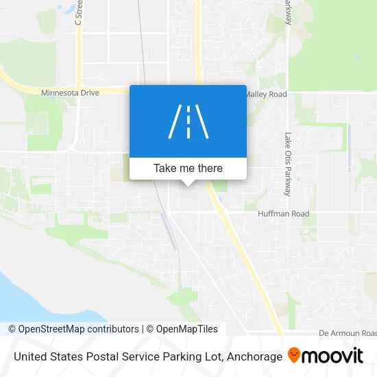 United States Postal Service Parking Lot map