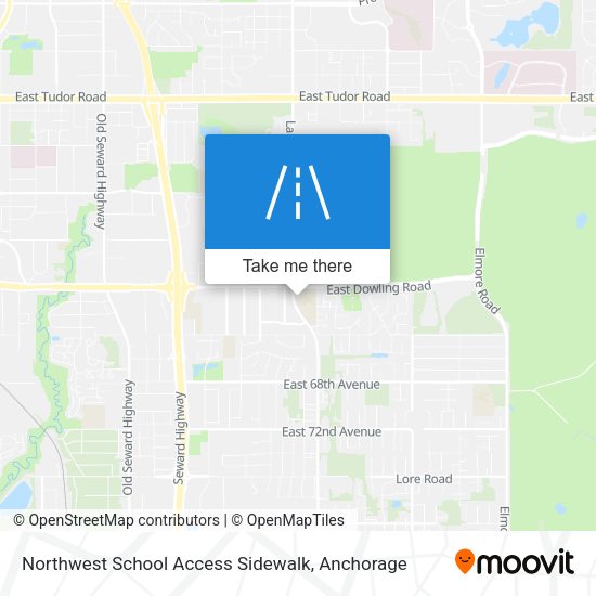 Northwest School Access Sidewalk map