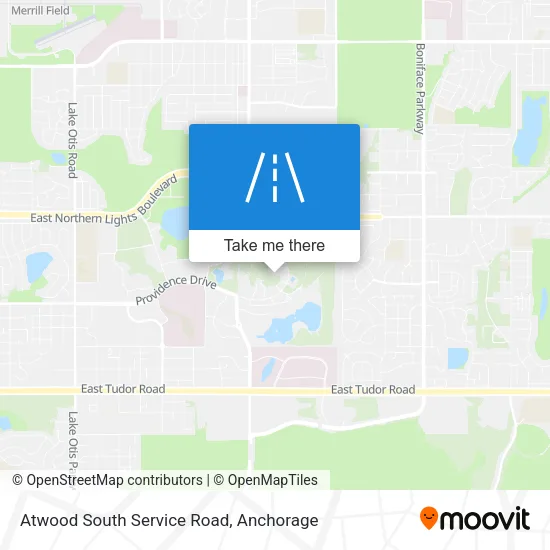 Atwood South Service Road map