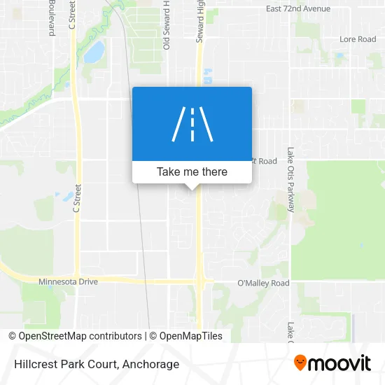 Hillcrest Park Court map