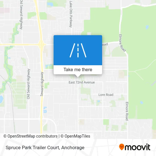 Spruce Park Trailer Court map