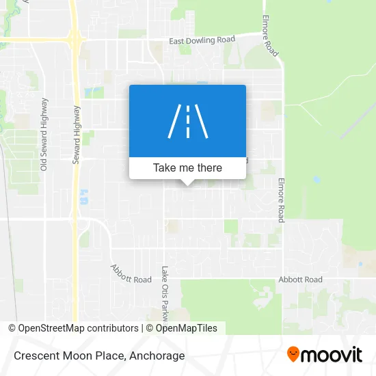 Crescent Moon Place map