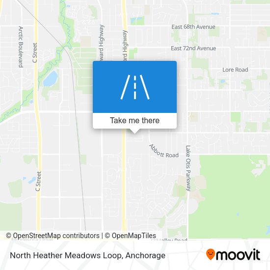 North Heather Meadows Loop map