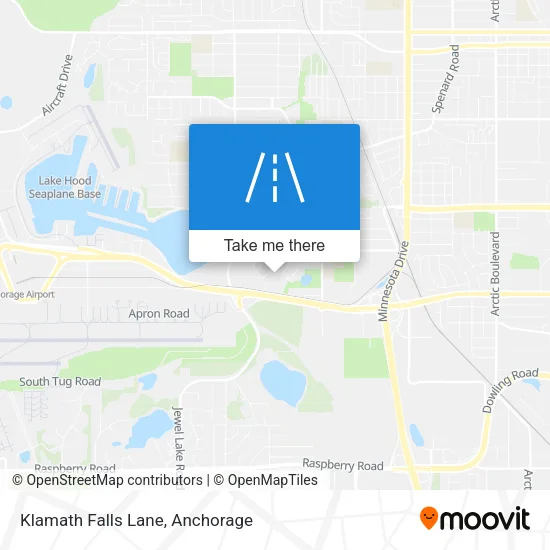 Klamath Falls Lane map