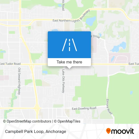 Campbell Park Loop map