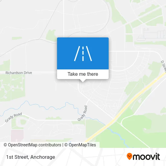 1st Street map
