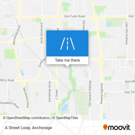 A Street Loop map