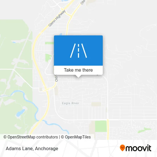 Adams Lane map