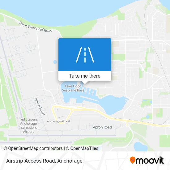 Airstrip Access Road map