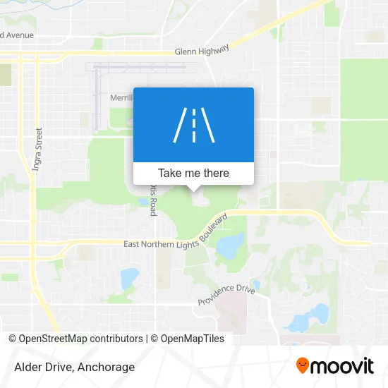 Alder Drive map