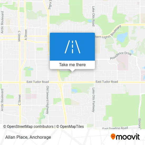 Allan Place map
