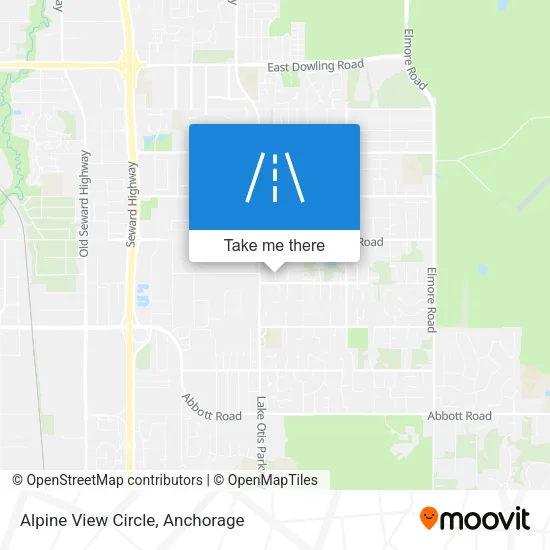 Alpine View Circle map