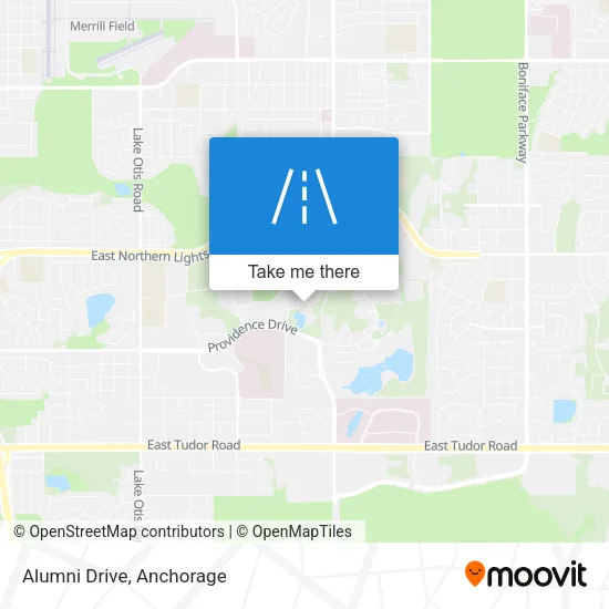 Alumni Drive map