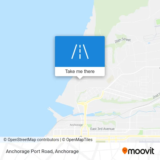 Anchorage Port Road map