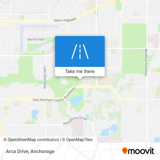 Arca Drive map