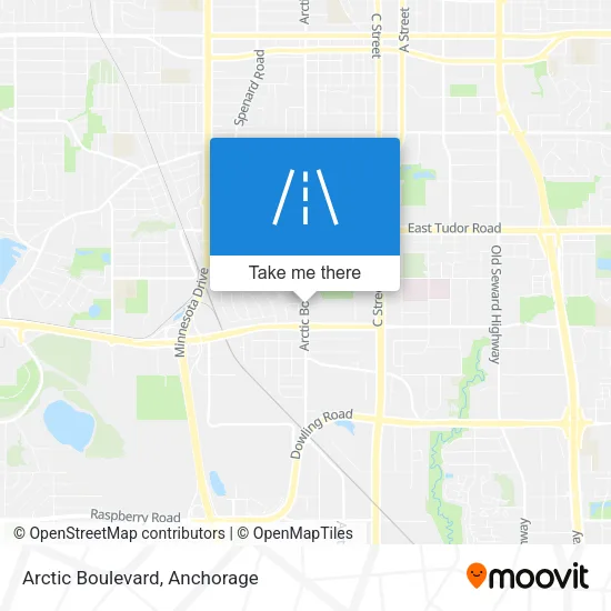 Arctic Boulevard map