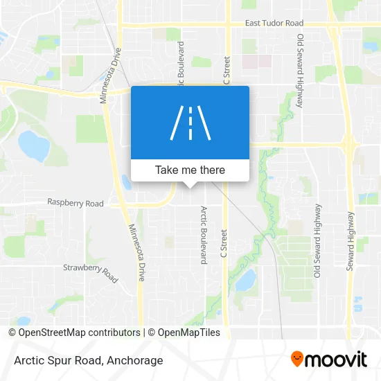 Arctic Spur Road map