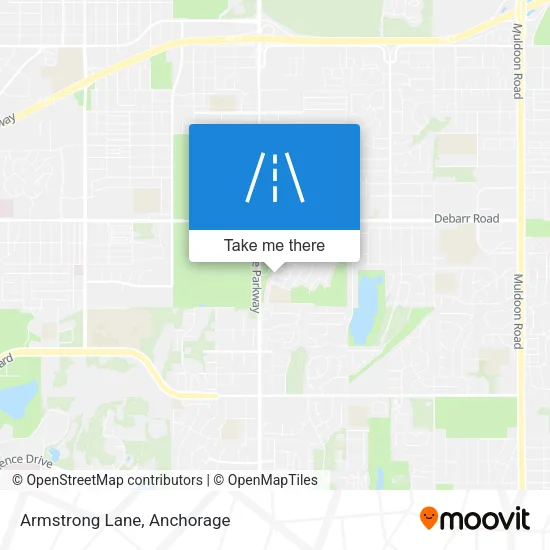 Armstrong Lane map