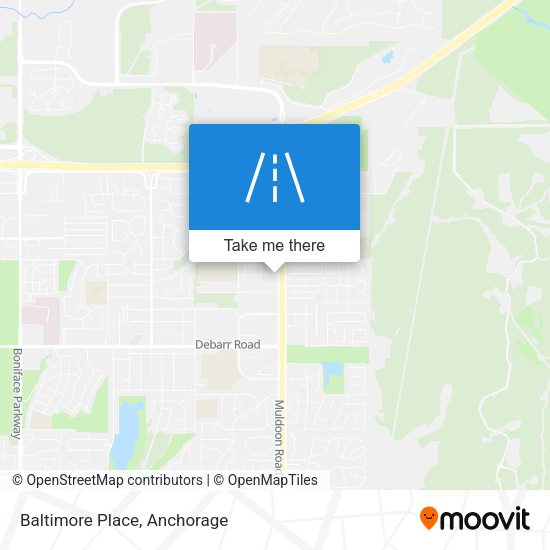 Mapa de Baltimore Place