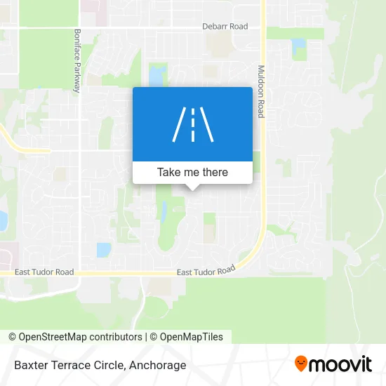 Baxter Terrace Circle map