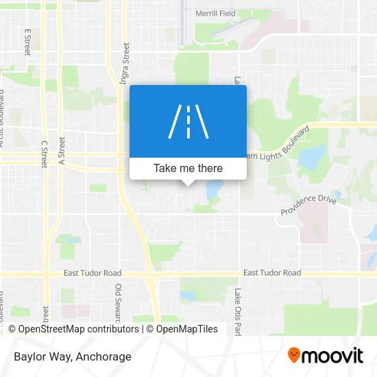 Baylor Way map