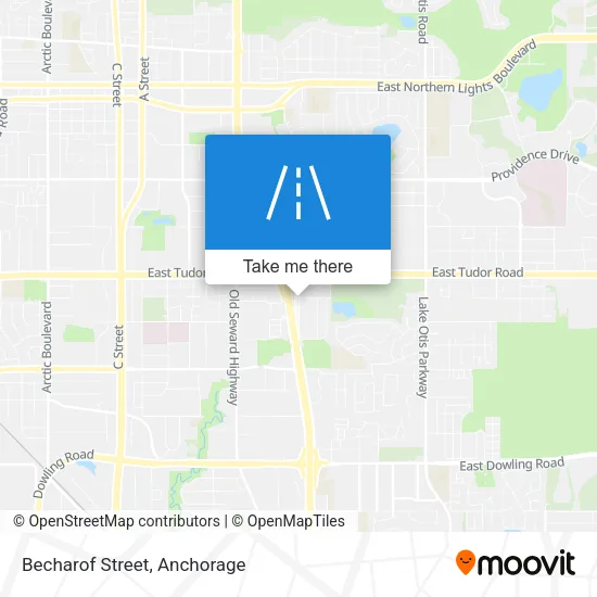 Becharof Street map