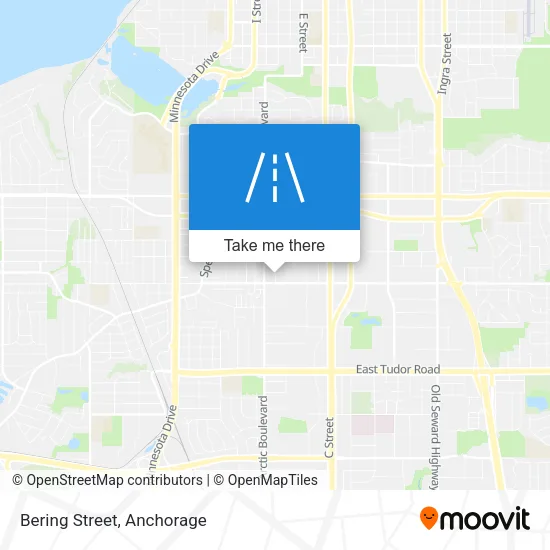 Bering Street map