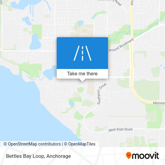 Mapa de Bettles Bay Loop