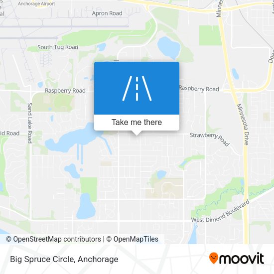 Big Spruce Circle map