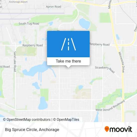 Big Spruce Circle map