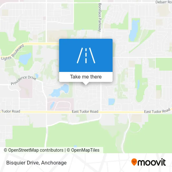 Bisquier Drive map