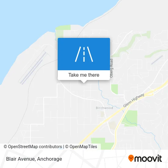 Blair Avenue map