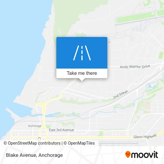 Blake Avenue map