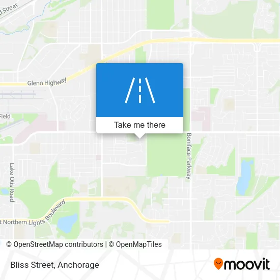 Bliss Street map