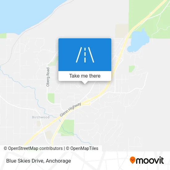 Blue Skies Drive map