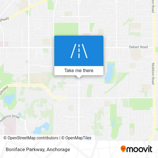 Boniface Parkway map