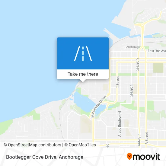 Bootlegger Cove Drive map